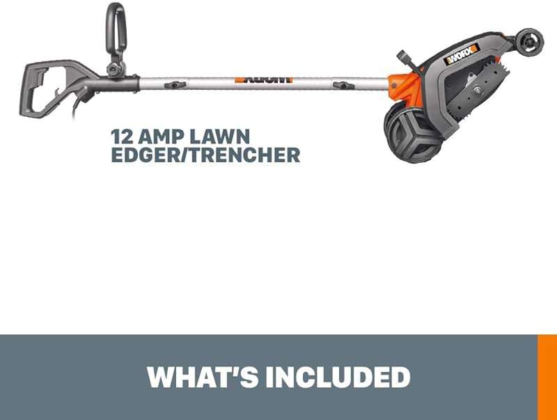 WORX 12 Amp 7.5’’ Electric Lawn Edger & Trencher | Corded, WG896 - Image 6