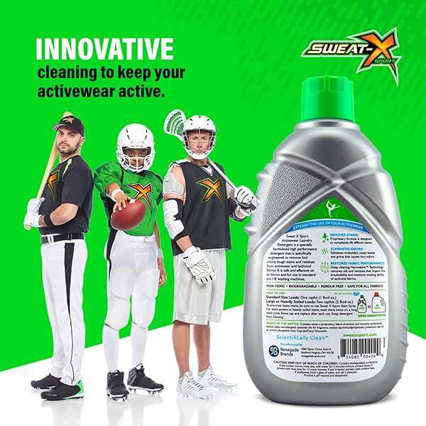 Sweat X Original Activewear Laundry Detergent – Remove the Worst Odors & Toughest Stains – High Performance Sports Wash for Training Gear & All Fabric Types – 45 Loads – 1 Pack - Image 7