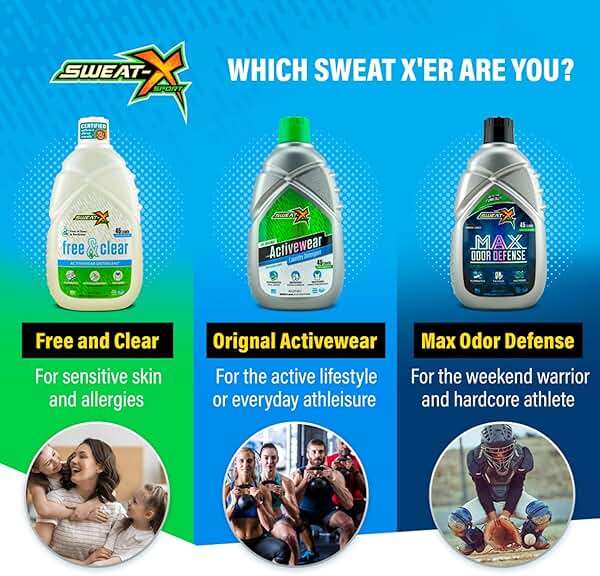 Sweat X Original Activewear Laundry Detergent – Remove the Worst Odors & Toughest Stains – High Performance Sports Wash for Training Gear & All Fabric Types – 45 Loads – 1 Pack - Image 9