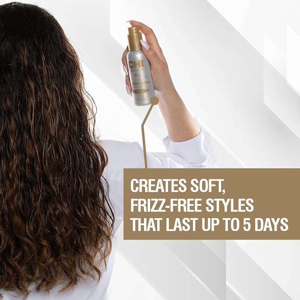 CHI Keratin K-Trix 5 Smoothing Treatment, Hair Serum For Creating Smooth, Frizz-Free Styles That Last, Sulfate, Paraben, & Cruelty-Free, 3.92 Oz - Image 2