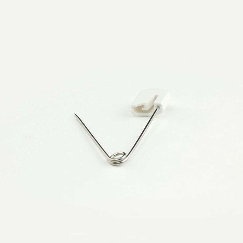 OsoCozy Diaper Pins - {White} - Sturdy, Stainless Steel Diaper Pins with Safe Locking Closures - Use for Special Events, Crafts or Colorful Laundry Pins , 8 Count (Pack of 1) - Image 2