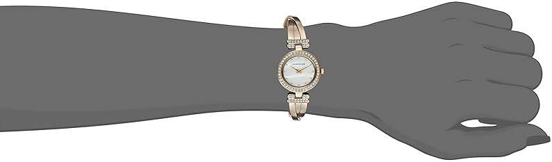 Anne Klein Women's Premium Crystal Accented Bangle Watch and Bracelet Set - Image 4