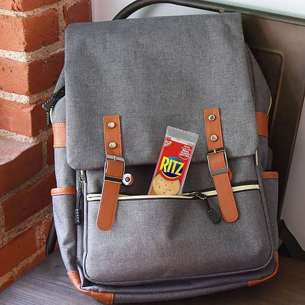 RITZ Peanut Butter Sandwich Crackers, Lunch Snacks, 112 Snack Packs (14 Boxes, 6 Crackers Per Pack) - Image 8