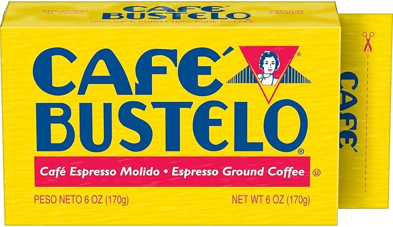 Café Bustelo Espresso Dark Roast Ground Coffee Brick, 6 Ounces (Pack of 12) - Product Image