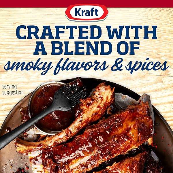 Kraft Hint of Honey Slow-Simmered Barbecue BBQ Sauce, 18 oz Bottle - Image 4
