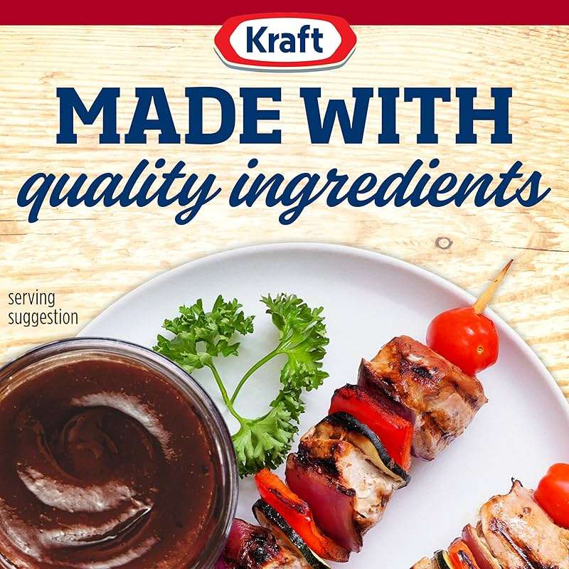 Kraft Hint of Honey Slow-Simmered Barbecue BBQ Sauce, 18 oz Bottle - Image 6