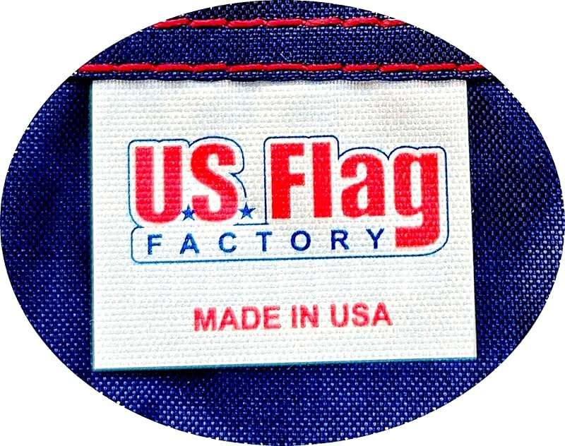 US Flag Factory - 2.5x4 FT American Flag (Sleeved) (Embroidered Stars, Sewn Stripes) - Outdoor SolarMax Nylon - 100% Made in America - Image 6