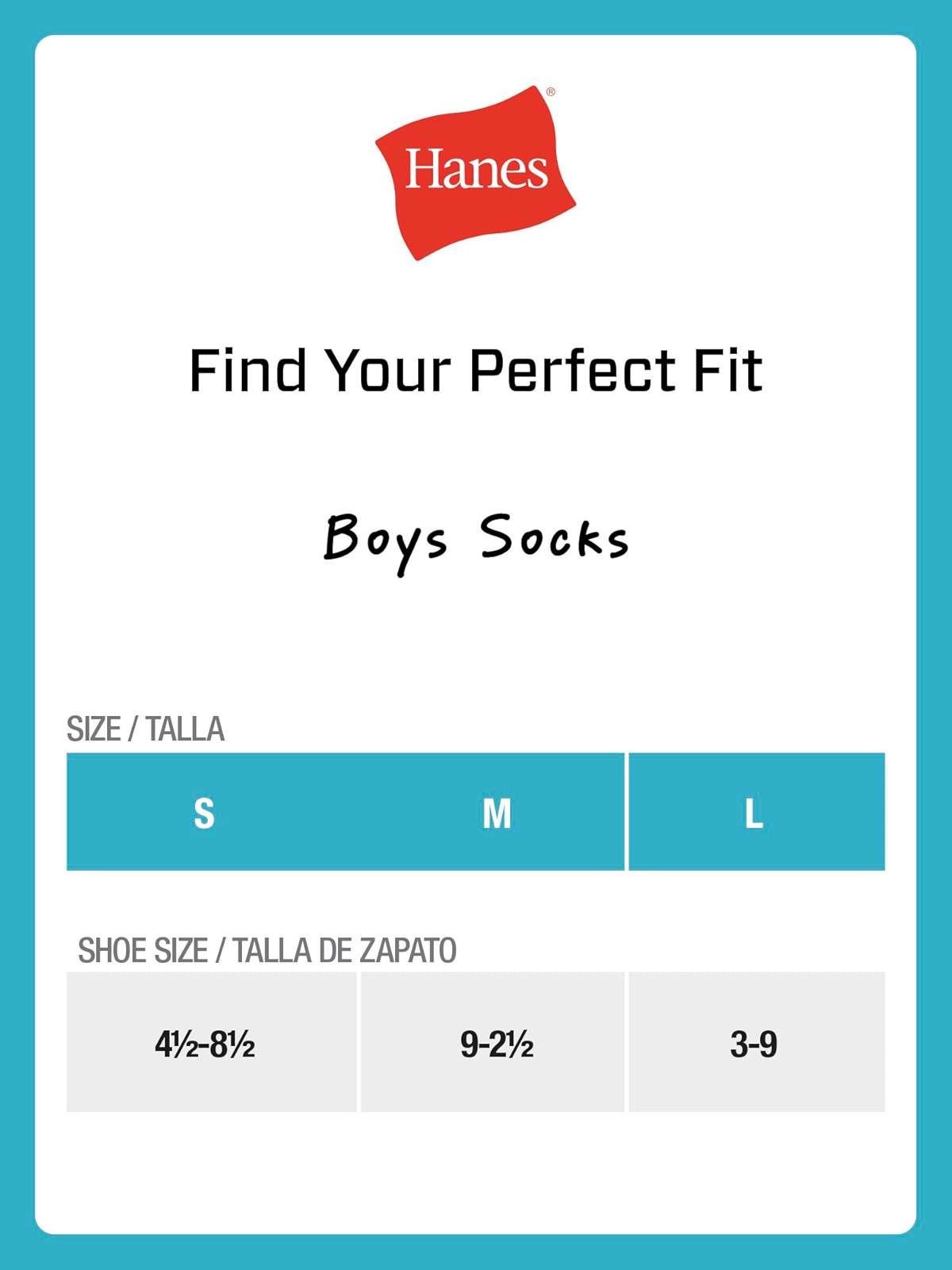 Hanes Boys' Socks Pack, Double Tough Moisture Wicking Ankle, Crew, No Show Socks, 12 & 14 Pair Packs - Image 4