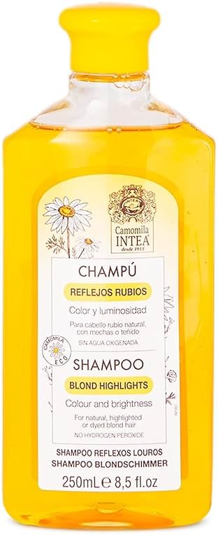 Intea Chamomile Shampoo - Premium Blonde Brightening Shampoo - Non-Ammonia, Easy Application for Natural or Dyed Hair - 8.5oz - Product Image