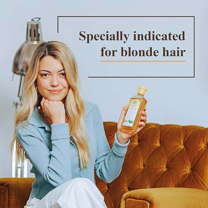 Intea Chamomile Shampoo - Premium Blonde Brightening Shampoo - Non-Ammonia, Easy Application for Natural or Dyed Hair - 8.5oz - Image 2