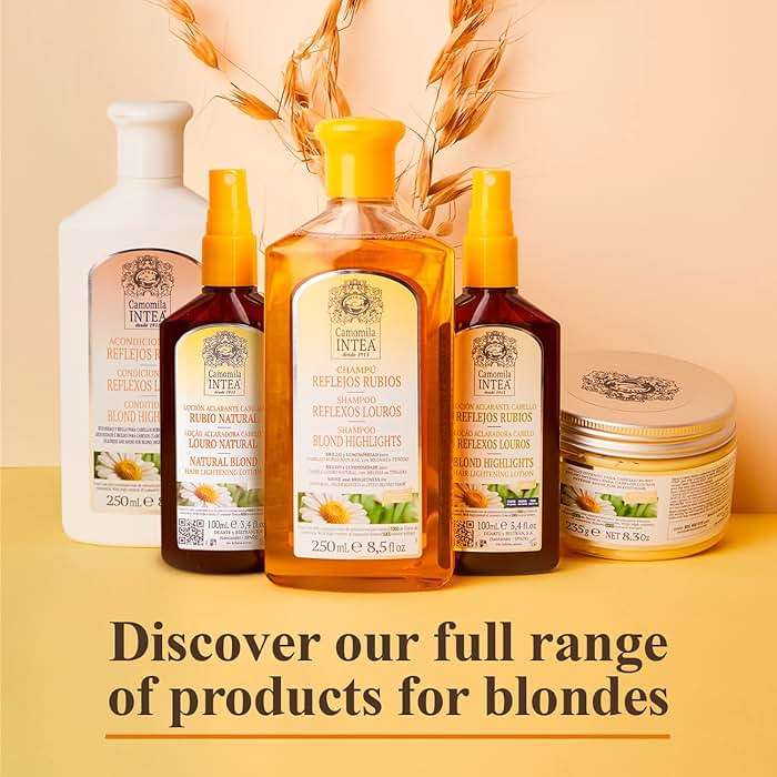 Intea Chamomile Shampoo - Premium Blonde Brightening Shampoo - Non-Ammonia, Easy Application for Natural or Dyed Hair - 8.5oz - Image 6