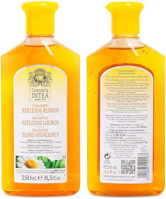 Intea Chamomile Shampoo - Premium Blonde Brightening Shampoo - Non-Ammonia, Easy Application for Natural or Dyed Hair - 8.5oz - Image 7