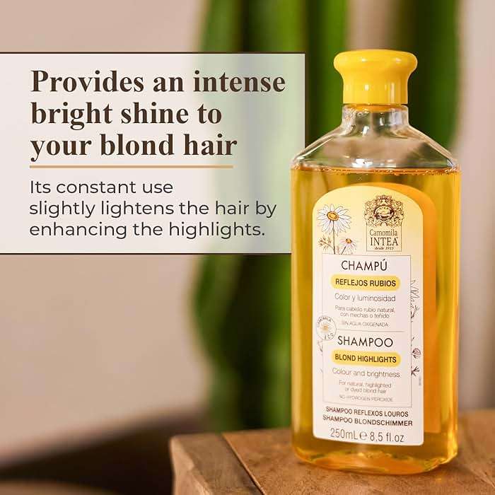 Intea Chamomile Shampoo - Premium Blonde Brightening Shampoo - Non-Ammonia, Easy Application for Natural or Dyed Hair - 8.5oz - Image 8