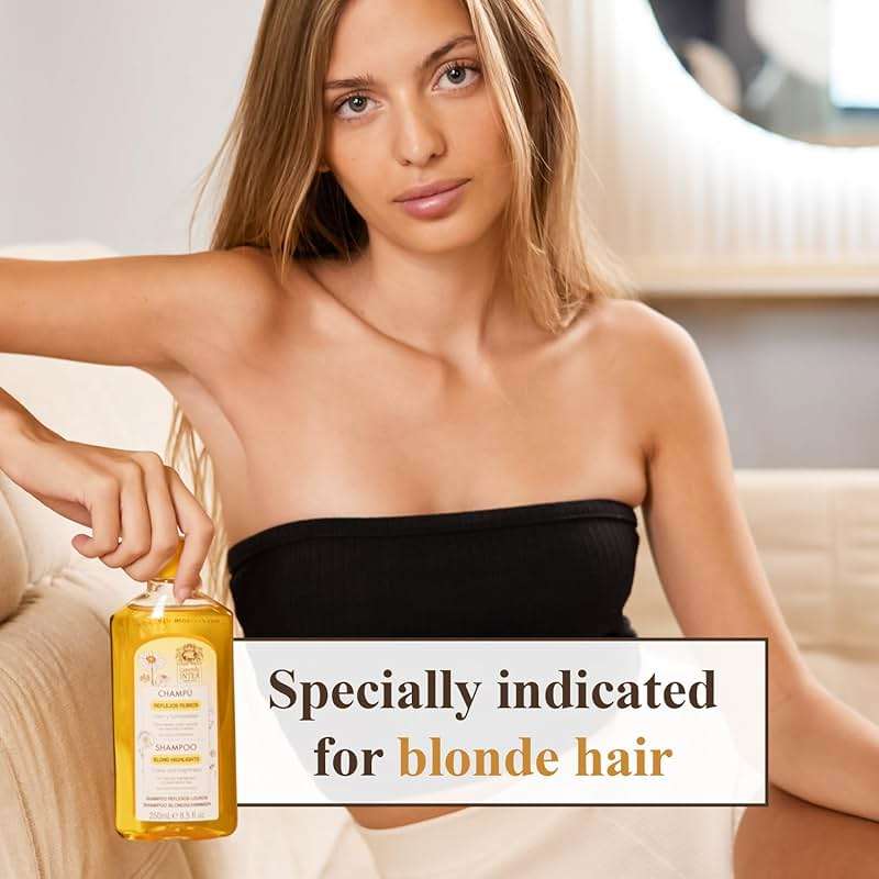 Intea Chamomile Shampoo - Premium Blonde Brightening Shampoo - Non-Ammonia, Easy Application for Natural or Dyed Hair - 8.5oz - Image 9