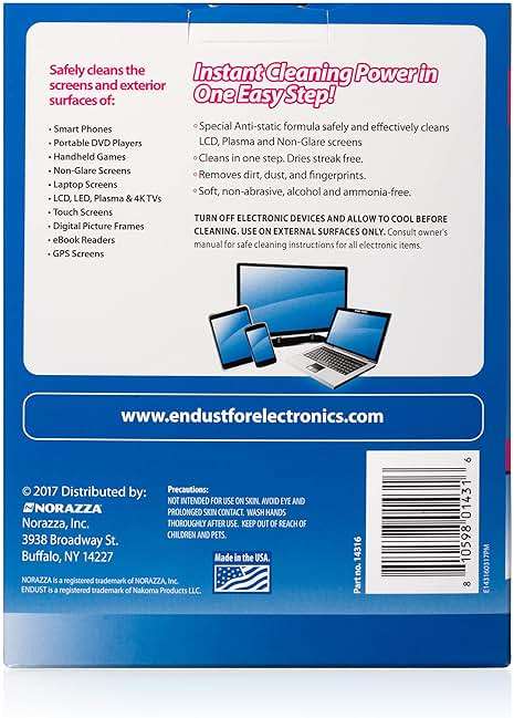 Endust for Electronics; Individually Wrapped, Portable, Anti-Static, Screen & Electronics Cleaning Wipes; 150 Count (14316) - Image 2