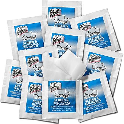 Endust for Electronics; Individually Wrapped, Portable, Anti-Static, Screen & Electronics Cleaning Wipes; 150 Count (14316) - Image 4