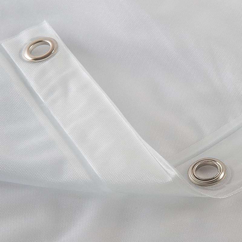 Bath Bliss Waterproof Shower Curtain Liner, 4X’s Splash Guard Suction Cup Leak Protection, 12 Rust Resistant Copper Grommets, 3 Large Magnet Hem, 100% PVC, 72"x72", Frost - Image 7