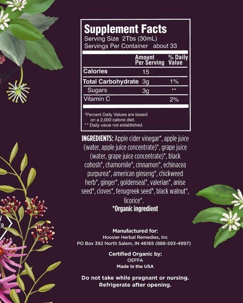 Tonic, Vim & Vigor, 32 Shots, Apple Cider Vinegar, 14 Herbs, Vegan, Whole, Organic, Paleo, Keto, Whole 30, USA Made - Image 4