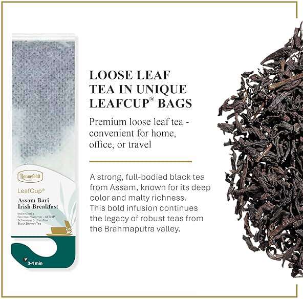 Ronnefeldt LeafCup Assam Bari Irish Breakfast - Loose Leaf Black Tea – 15 Individually Wrapped Tea Bags - Image 2