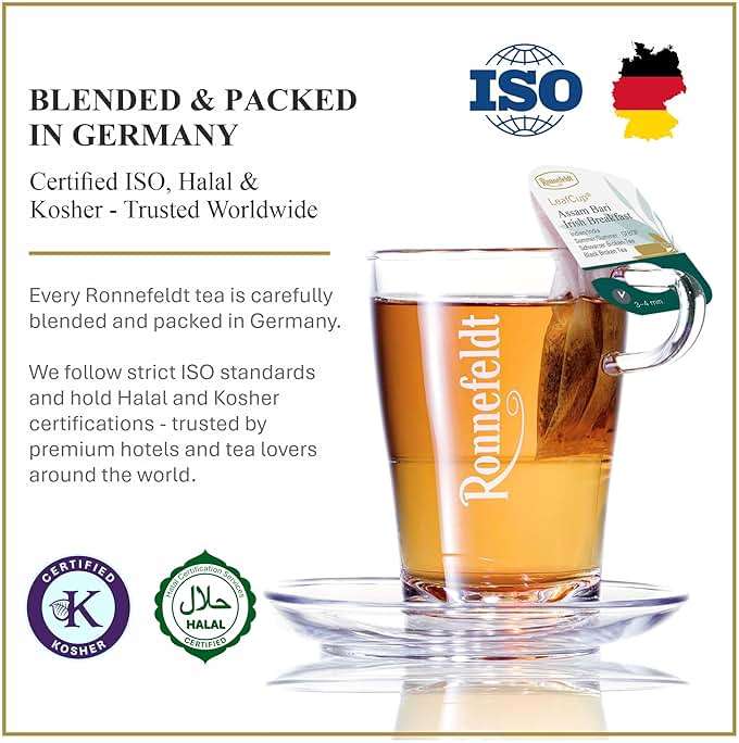 Ronnefeldt LeafCup Assam Bari Irish Breakfast - Loose Leaf Black Tea – 15 Individually Wrapped Tea Bags - Image 5