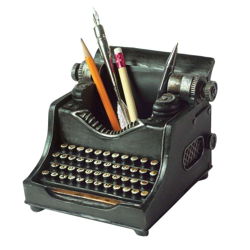 Victorian Trading Co Black Vintage Hemingway Typewriter Phone Holder Stand 72A - Image 1