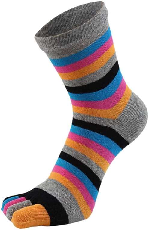Women Toe Socks 5 Finger Cotton Wicking Athletic 6 Pack 3 Pack - Image 3