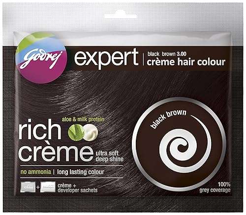 Godrej Expert Creme Hair Colour black Brown 20G+20Ml - Image 1