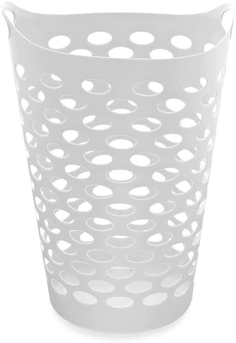 Starplast Tall Flex Laundry Basket 17.75" x 17.25" x 26", White (1, White) - Product Image
