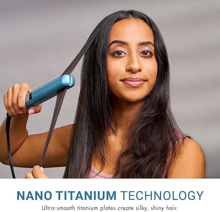 BaBylissPRO Nano Titanium Flat Iron Hair Straightener, Digital Flat Iron for Pro Salon Results, Styling Tool for All Hair Types - Image 2