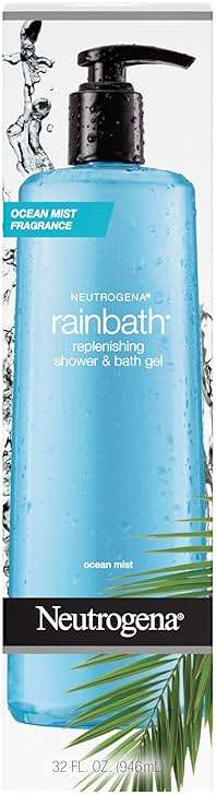 Neutrogena Rainbath Replenishing Shower and Bath Gel -Refreshing Body Wash with Moisturizing Formula for Soft Skin, Ocean Mist Scent, 32 fl. oz. (946 mL) Pump Bottle - Image 6