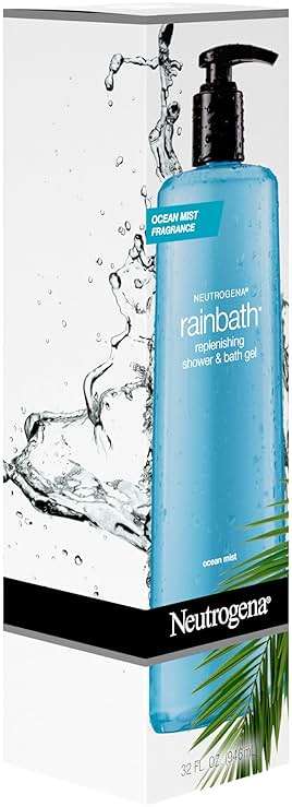 Neutrogena Rainbath Replenishing Shower and Bath Gel -Refreshing Body Wash with Moisturizing Formula for Soft Skin, Ocean Mist Scent, 32 fl. oz. (946 mL) Pump Bottle - Image 7