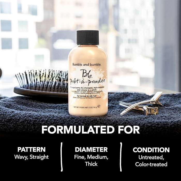 Bumble and bumble. Prêt-à-powder Dry Shampoo Powder | Adds Volume, Texture + Absorbs Oil | Non-Aerosol | For All Wavy + Straight Hair Types - Image 5