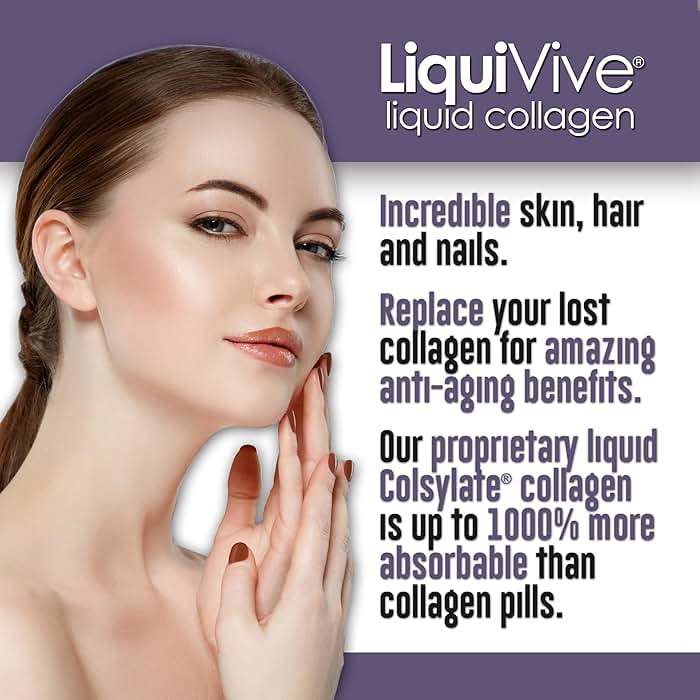 LiquiVive Liquid Collagen Protein Peptides Concentrate | Pure Hydrolyzed Super Multi Collagen Hydrolysate Health Drink | Higher Direct Absorption Than Powder Pills & Capsules | Colageno Liquido - Image 3