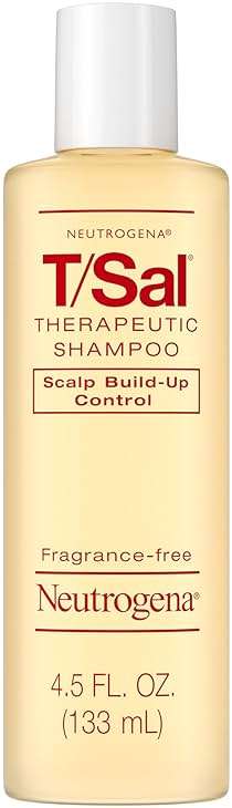 Neutrogena T/Sal Therapeutic Dandruff Shampoo, Scalp Build-Up Control, 3% Salicylic Acid,Psoriasis Treatment, Seborrheic Dermatitis Shampoo, Clears Flakes, Fragrance Free, 4.5 fl oz - Image 2