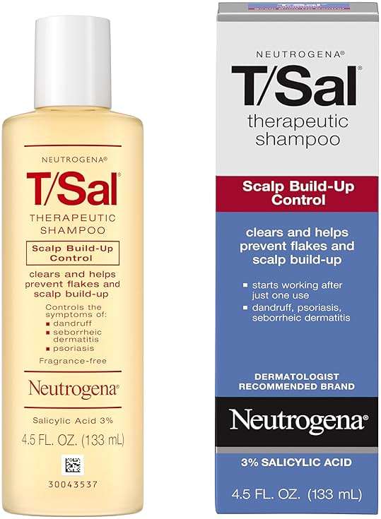 Neutrogena T/Sal Therapeutic Dandruff Shampoo, Scalp Build-Up Control, 3% Salicylic Acid,Psoriasis Treatment, Seborrheic Dermatitis Shampoo, Clears Flakes, Fragrance Free, 4.5 fl oz - Image 3