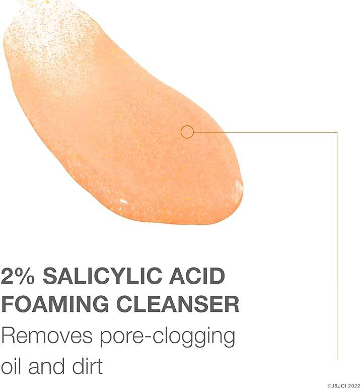 Neutrogena Body Clear Acne Body Wash and Exfoliating Body Scrub, 2% Salicylic Acid Cleanser, Chest, Shoulder & Back Acne Treatment, Non-Comedogenic, Oil-Free Shower Gel, 8.5 fl oz - Image 4