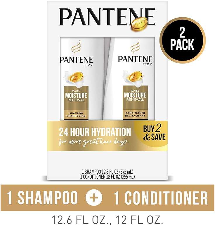 Pantene Daily Moisture Renewal Duo set, 12.6 Oz Shampoo and 12 Oz Conditioner - Image 11