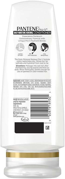 Pantene Daily Moisture Renewal Duo set, 12.6 Oz Shampoo and 12 Oz Conditioner - Image 4
