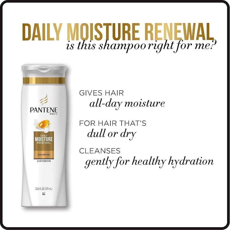 Pantene Daily Moisture Renewal Duo set, 12.6 Oz Shampoo and 12 Oz Conditioner - Image 7