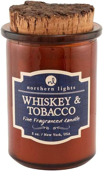 Northern Lights Candles - Spirit Jar Candles - Whiskey & Tobacco - 52601 - Image 1