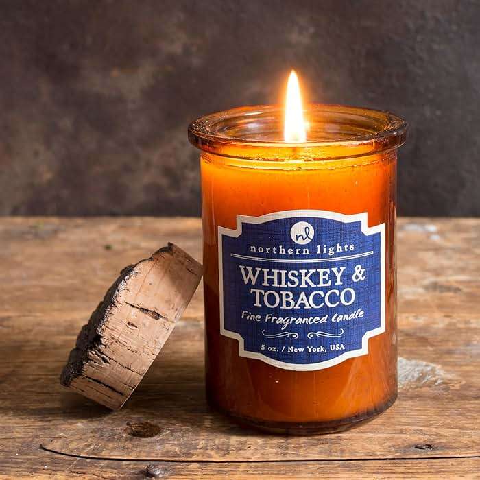 Northern Lights Candles - Spirit Jar Candles - Whiskey & Tobacco - 52601 - Image 2