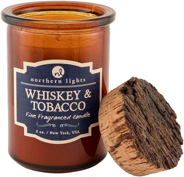 Northern Lights Candles - Spirit Jar Candles - Whiskey & Tobacco - 52601 - Image 4