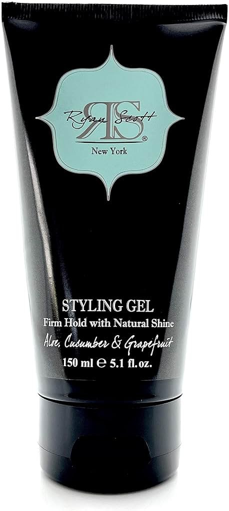 Ryan Scott Non-Flaking & Alcohol-Free Styling Gel provides a Firm Hold with Natural Shine. Aloe, Cucumber, & Grapefruit Fragrance, 5.1 fl. oz. - Product Image