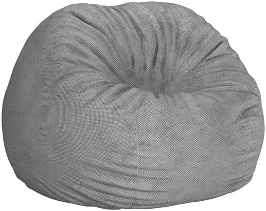 CordaRoy's Chenille Bean Bag Chair, Convertible Chair Folds from Bean Bag to Lounger, As Seen on Shark Tank, Charcoal - Full Size - Image 5
