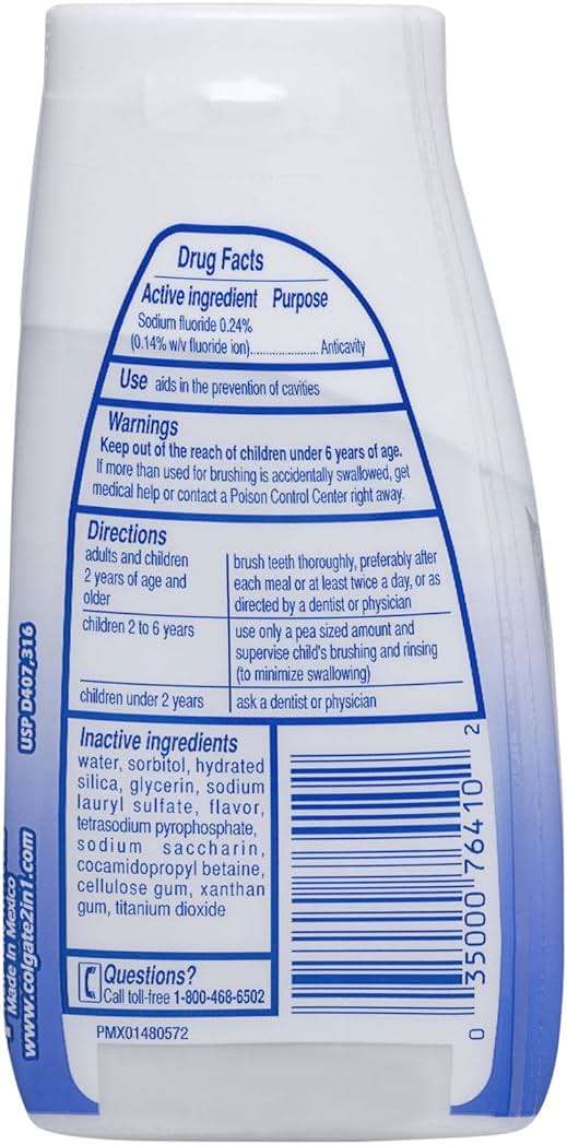 Colgate 2-in-1 Whitening With Stain Lifters Toothpaste 4.60 Oz (6 Packs) - Image 3