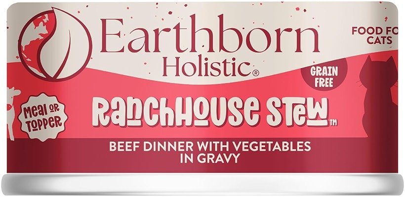 Earthborn Holistic RanchHouse Stew Grain-Free Moist Cat Food 5.5 oz Can - Product Image