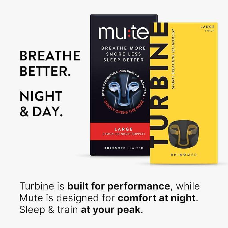 Rhinomed Mute Nasal Dilator Snoring Solution | Snore Less & Sleep Better | Nasal Strip Alternative | Comfortable Breathing Aids for Better Sleep & Improved Airflow - Image 8