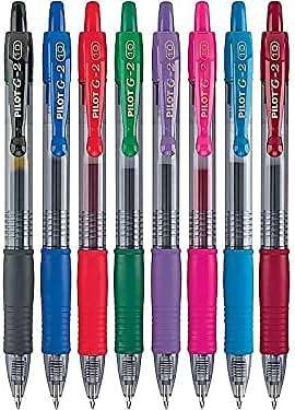 Pilot G2 Premium Retractable Gel-Ink Rolling Ball Pens, Bold Point (1.0mm), 1.0 Gel Pens, Assorted, 8-Pack - Ideal for School, Journaling, & Office Writing - Image 2