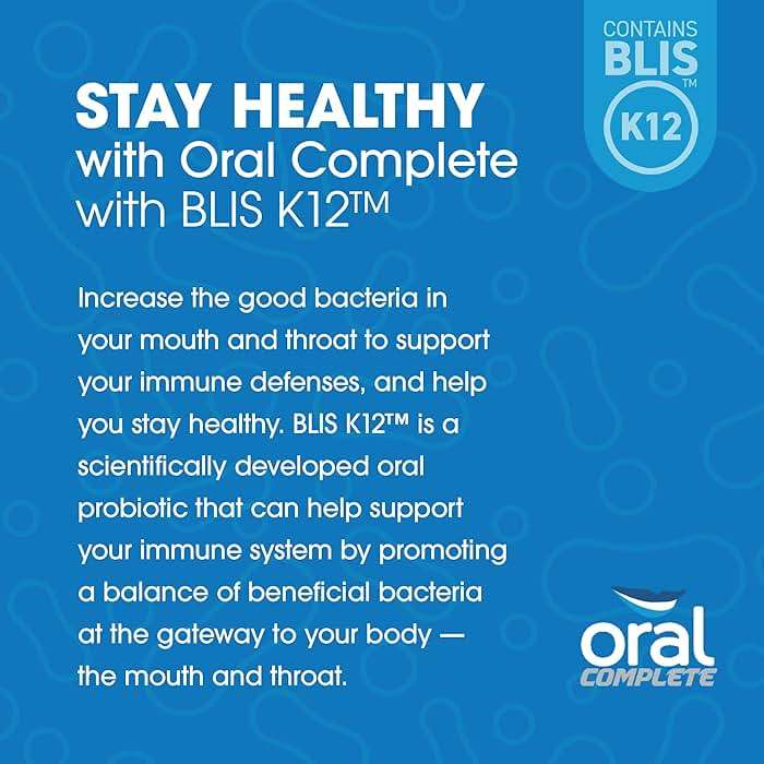 Oral Complete 11-in-1 Dental Probiotics, Bad Breath Treatment Halitosis Tonsil Stone with Non-GMO with BLIS K12, Ashwagandha and Collagen, 120 Capsules - Image 5