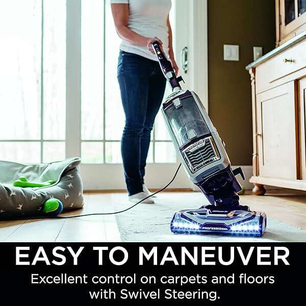 Shark NV752 Rotator Powered Lift-Away TruePet Upright Vacuum with HEPA Filter, Large Dust Cup Capacity, LED Headlights, Upholstery Tool, Perfect Pet Power Brush & Crevice Tool, Bordeaux - Image 3